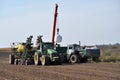 Loading bunker seeders from big bags