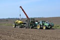 Loading bunker seeders from big bags