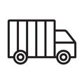 Loading cargo, cargo, delivery truck, delivery fully editable vector icon Royalty Free Stock Photo