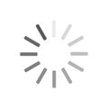 Loading circle icon. Progress loading vector icon. Update icon Royalty Free Stock Photo