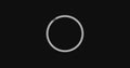 Loading circle moving on a black background, loading icon for download upload progress. Royalty Free Stock Photo