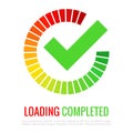 Loading completed vector icon Royalty Free Stock Photo