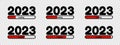 2023 Loading Concept Icons - Vector Illustrations Isolated On Transparent Background Royalty Free Stock Photo