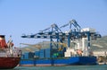 Loading cranes at the port of Novorossiysk Royalty Free Stock Photo