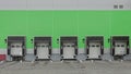 Loading Dock Cargo Doors Royalty Free Stock Photo