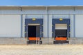 Loading Dock Doors Warehouse Royalty Free Stock Photo