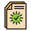 Loading document icon vector flat Royalty Free Stock Photo