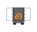 Loading freight truck isolated icon