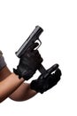 Loading a Handgun Royalty Free Stock Photo