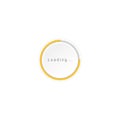 Loading icon, circle, round, load, percentage, progress bar, loading spinner symbol element vector