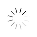 loading icon. Computer technology concept. Load internet data symbol. Vector illustration. Stock image.
