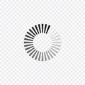 Loading icon. Load system. Data load. Loading bar. Vector illustration. EPS10. Royalty Free Stock Photo