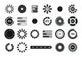 Loading icon set, simple style Royalty Free Stock Photo