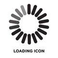 Loading icon vector isolated on white background, logo concept o