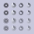 Loading icon vector. Set of icon buffer and load symbol