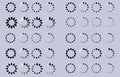 Loading icon vector. Set of icon buffer and load symbol