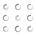 Loading icon vector set