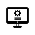 Loading icon vector. Update system illustration sign. Concept of upgrade application progress symbol or logo.