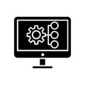Loading icon vector. Update system illustration sign. Concept of upgrade application progress symbol or logo.