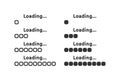 Loading icon. Website object interface symbol. Sign progress load vector Royalty Free Stock Photo