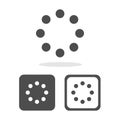 Loading icons set great for any use. Vector EPS10.