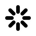 Loading indicator black glyph ui icon Royalty Free Stock Photo