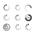 loading indicator icon vector illustration design Royalty Free Stock Photo