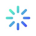 Loading indicator pixel perfect gradient linear ui icon Royalty Free Stock Photo