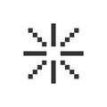 Loading indicator pixelated ui icon Royalty Free Stock Photo