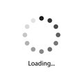 Loading indicators vector icon set