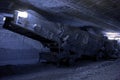 Loading machine set in underground mine