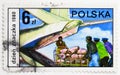 Loading mail plane, Stamp Day serie, circa 1980