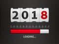 Loading New year 2018 counter Royalty Free Stock Photo