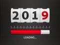 Loading New year 2019 counter Royalty Free Stock Photo