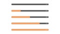 Loading orange bar Royalty Free Stock Photo