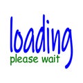 Loading please wait Royalty Free Stock Photo