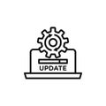 Loading process Update icon logo sign vector outline