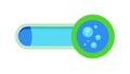 Loading Progress Bar with Bubbles, vector design Generative AI Royalty Free Stock Photo