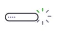 Loading Progress Bar Icon Outline, Waiting Processing Data Symbol, vector design Generative AI Royalty Free Stock Photo