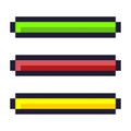 Loading progress bar pixel art cartoon retro game style