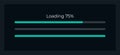 Loading progress bar UI element template Royalty Free Stock Photo