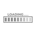 Loading progress bar vector icon