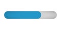 Loading progress status bar on white background Royalty Free Stock Photo