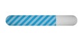 Loading progress status bar on white background