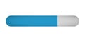 Loading progress status bar on white background Royalty Free Stock Photo