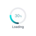 Loading progress User interface elements for mobile app. UI icons. Vector illustration. Simple modern design. For mobile, web,