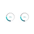 Loading progress User interface elements for mobile app. UI icons. Vector illustration. Simple modern design. For mobile, web, Royalty Free Stock Photo