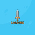 Loading screen for game design.