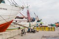 Loading a ship old harbor Jakarta Royalty Free Stock Photo