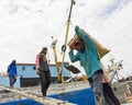 Loading Ships in Sunda Kelapa Royalty Free Stock Photo